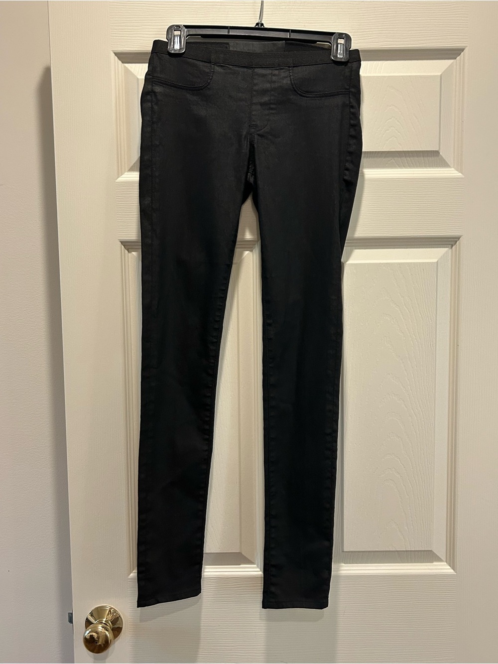 Helmut Lang Black coated Skinny Jeans - Sleek Stretch Fit